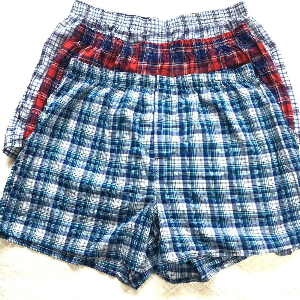 Hanes 3 Pack Tagless Boxers Shorts Comfort Blend
